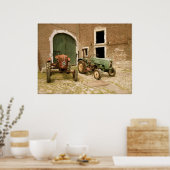 Poster Vieux Tracteurs Canvas Imprimer (Cuisine)