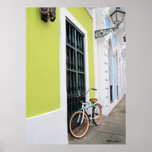 Poster Vieux vélo de San Juan