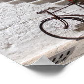 Poster Vieux vélo et vitrine dans les Pouilles (Coin)