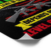 Poster Vieux vétéran du Vietnam grincheux 212 (Coin)