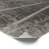 Poster Vieux Wagon Roue Vieux Noir Et Blanc (Coin)