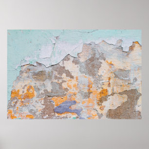 Poster Vieux Wallgrunge, abstrait, antique, art, arrière 