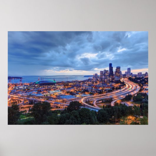 Poster View from Beacon Hill, Pacific Med Center (Devant)