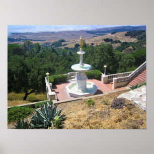 Poster View from Hearst Castle, San Simeon, Californie