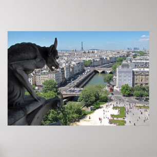 Poster View from Notre Dame de Paris (Poster)