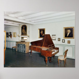 Poster View of a room with a grand piano