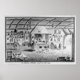 Poster View of an Italian kitchen at Lerici