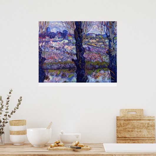 Poster View of Arles by Vincent van Gogh (Cuisine)
