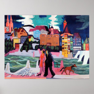 Poster View of Basel and the Rhine