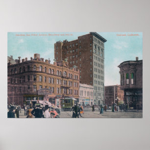Poster View of Broadway, 14th St, San Pablo Ave Junctio