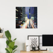 Poster View of financial district buildings (Bureau à domicile)