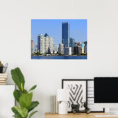 Poster View of Miami Skyline (Bureau à domicile)