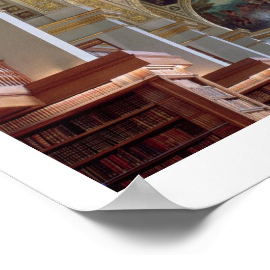 Poster View of the coffered Library ceiling with gilded s (Coin)