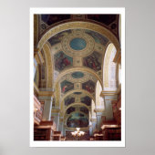 Poster View of the coffered Library ceiling with gilded s (Devant)