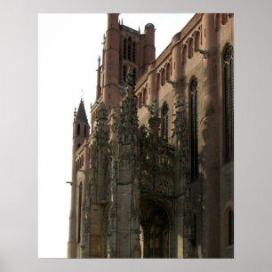 Poster View of the right side with the canopied porch