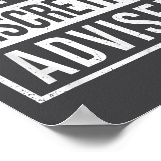 Poster Viewer Discretion Advised  (Coin)