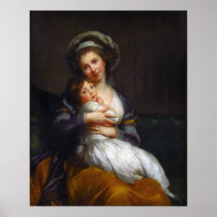 Poster Vigée Le Brun - Artiste Et Sa Fille