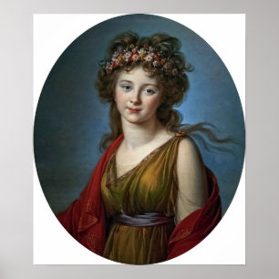 Poster Vigée Le Brun - Comtesse Kagenek À Flora