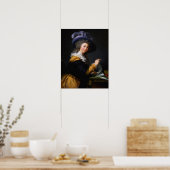 Poster Vigée Le Brun - Dame pliant une lettre (Cuisine)