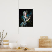 Poster Vigée Le Brun - Marie-Antoinette Avec Un Rose (Cuisine)