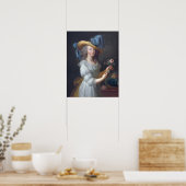Poster Vigée Le Brun - Marie Antoinette En Robe Muslin (Cuisine)