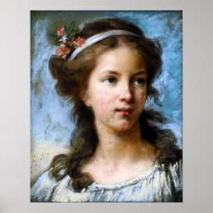 Poster Vigée Le Brun - Portrait De Jeune Fille