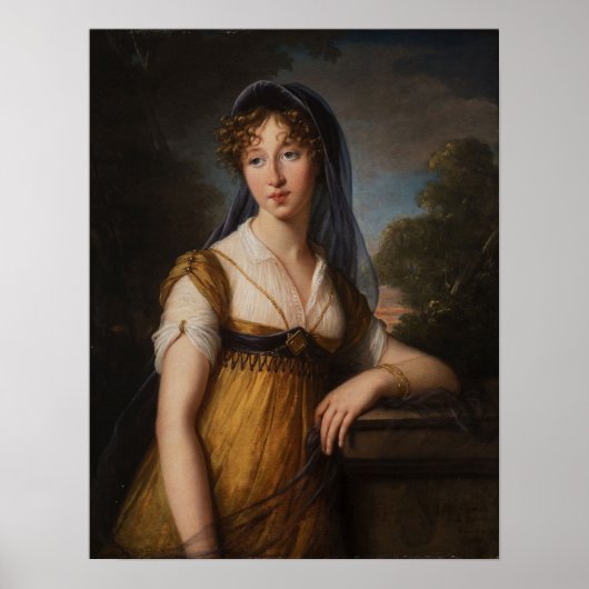 Poster Vigée Le Brun - Portrait D'Une Femme 1803 (Devant)