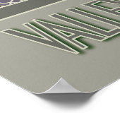 Poster Vigne, Clair de Lune et Conversation Blanc 2 (Coin)