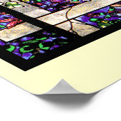 Poster Vignes en verre teinté Tiffany Imprimer (Coin)