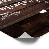 Poster Vignes Rustiques Agritourisme Bois En mémoire d'am (Coin)