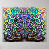 Poster Vignes torsadées (Devant)