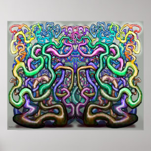 Poster Vignes torsadées