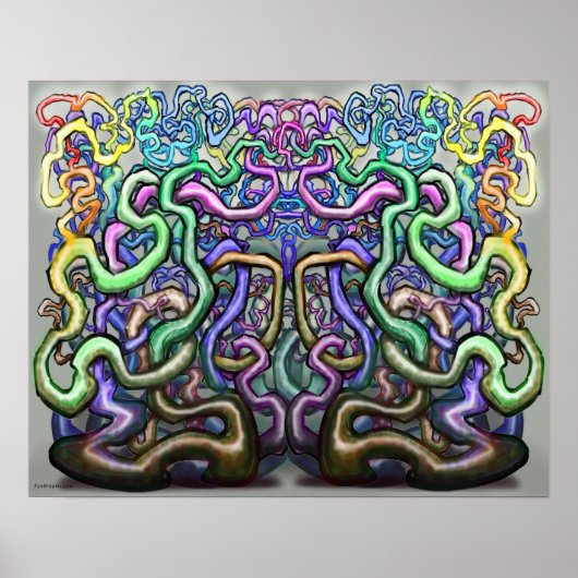 Poster Vignes torsadées (Devant)