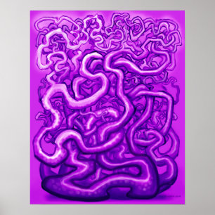 Poster Vignes torsadées