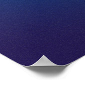 Poster Vignette bleu foncé granuleux (Coin)