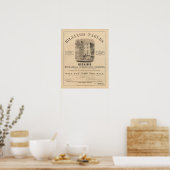 Poster Vignette de l'établissement de détail Publicité (Cuisine)