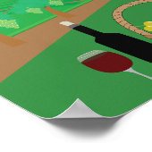 Poster Vignoble (Coin)