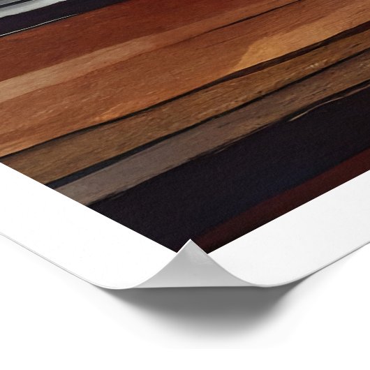 Poster Vignoble à travers la fenêtre Automne / Automne Po (Coin)