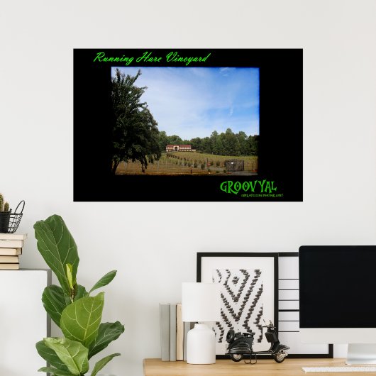 Poster Vignoble de Hares (Bureau à domicile)