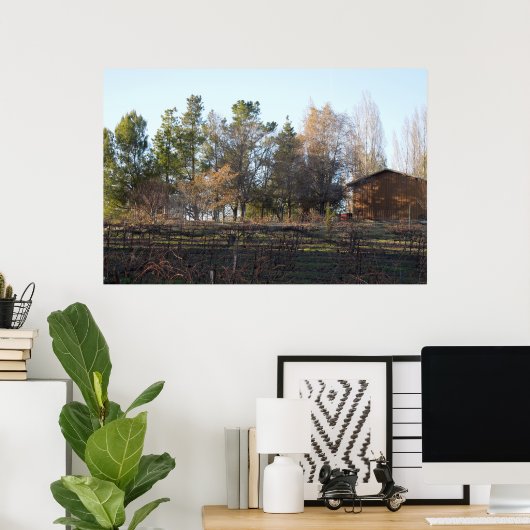 Poster Vignoble de Hearthstone à Paso Robles, CA (Bureau à domicile)