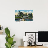 Poster Vignoble de Martha, vue sur la jetée de la maison (Bureau à domicile)