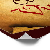 POSTER VIGNOBLE DE RAISIN ANTIQUE RÉCOLTE PARCHEMIN (Coin)