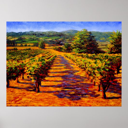 Poster Vignoble provençal français (Devant)