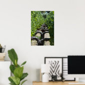 Poster Vignoble rangée de vignes (Bureau à domicile)