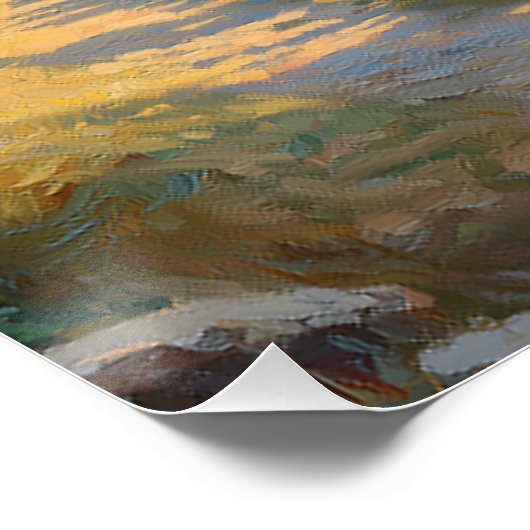 Poster Vignoble Rolling en Toscane (Coin)