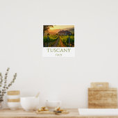 Poster Vignoble Sunset Personnalisé (Cuisine)