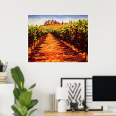 Poster Vignoble toscan (Bureau à domicile)