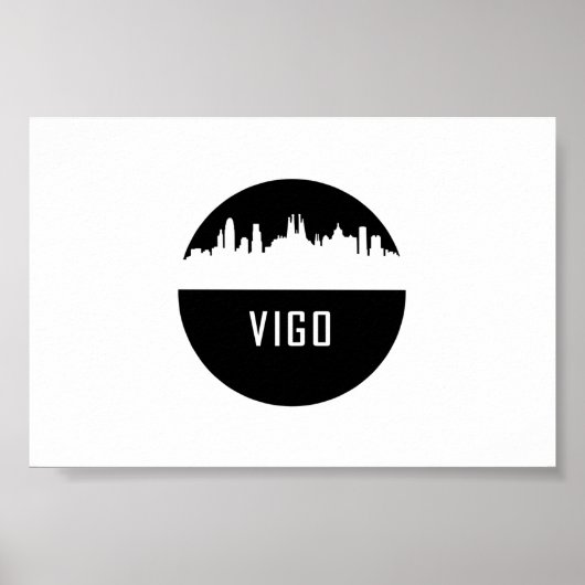 Poster Vigo | villes d'Espagne (Devant)