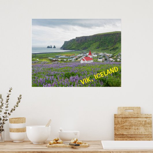 POSTER VIK, ISLANDE (Cuisine)