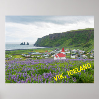 POSTER VIK, ISLANDE